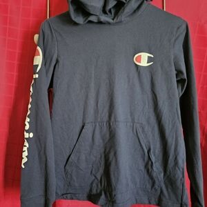 Champion Navy Long Sleeve Tee